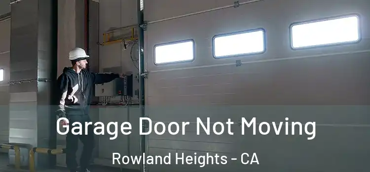  Garage Door Not Moving Rowland Heights - CA